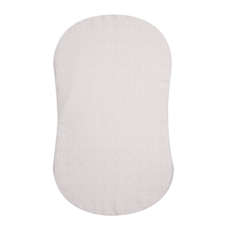 HALO - Bassinest Fitted Sheet - Cotton Furniture Herringbone 100% Organic Cotton