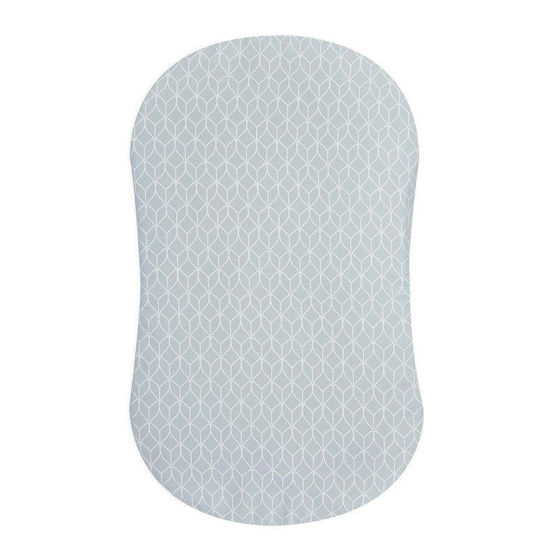 HALO - Bassinest Fitted Sheet - Cotton Furniture Morning Mist 100% Organic Cotton