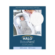 HALO - Bassinest Fitted Sheet - Cotton Furniture Pebble 100% Organic Cotton