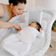 HALO - Bassinest Fitted Sheet - Cotton Furniture Plume 100% Cotton