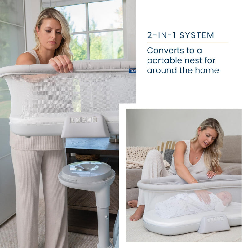 HALO - Bassinest Swivel Sleeper Soothe 3.0 | Grey - Neutral Furniture