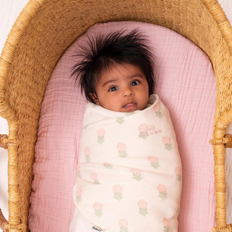 HALO - Micro Fleece Sleepsack Swaddle (3.0 TOG) Mother & Baby Block Flower born