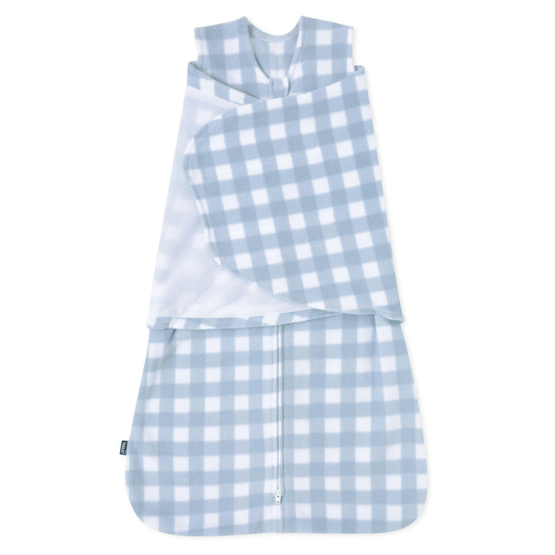 HALO - Micro Fleece Sleepsack Swaddle (3.0 TOG) Mother & Baby Gingham Blue Small