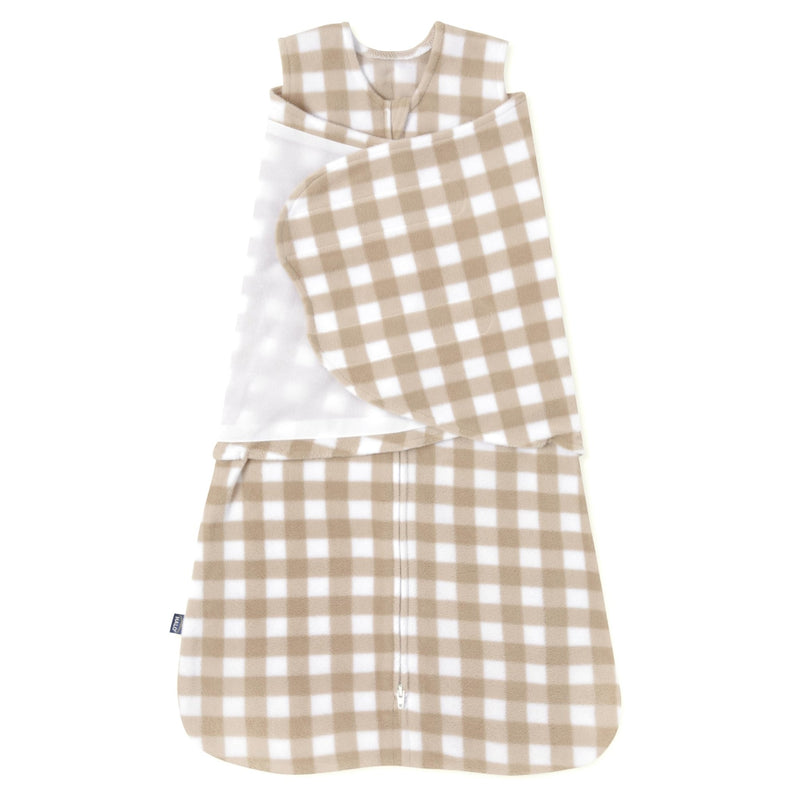HALO - Micro Fleece Sleepsack Swaddle (3.0 TOG) Mother & Baby Gingham Tan Small