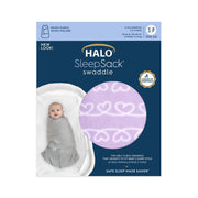 HALO - Micro Fleece Sleepsack Swaddle (3.0 TOG) Mother & Baby Heartline Purple Small