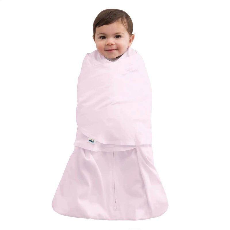 HALO - Micro Fleece Sleepsack Swaddle (3.0 TOG) Mother & Baby Soft Pink Small