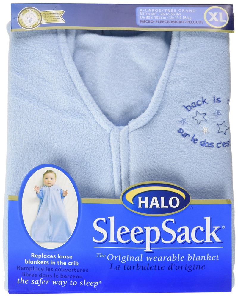 HALO - Micro Fleece Sleepsack Wearable Blanket (1.0 TOG) Mother & Baby Baby Blue X - Large