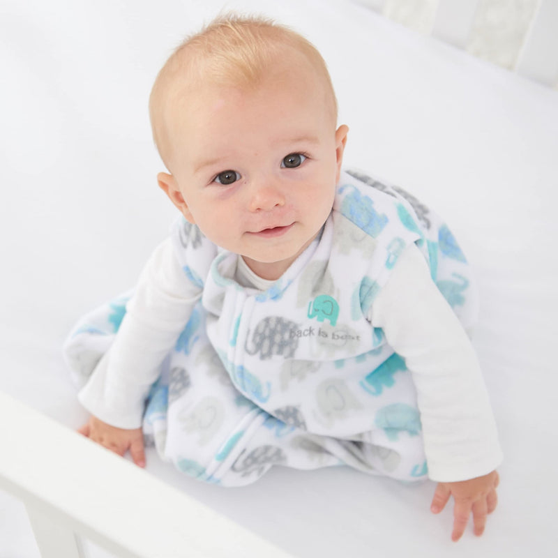 HALO - Micro Fleece Sleepsack Wearable Blanket (1.0 TOG) Mother & Baby Elephant Texture Large
