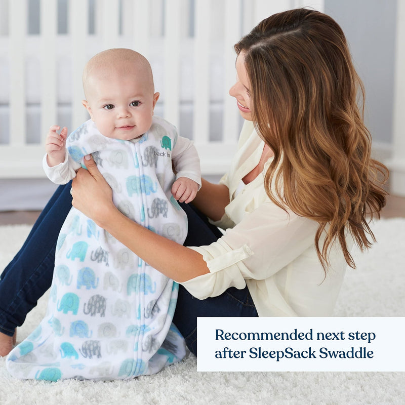 HALO - Micro Fleece Sleepsack Wearable Blanket (1.0 TOG) Mother & Baby Elephant Texture Large