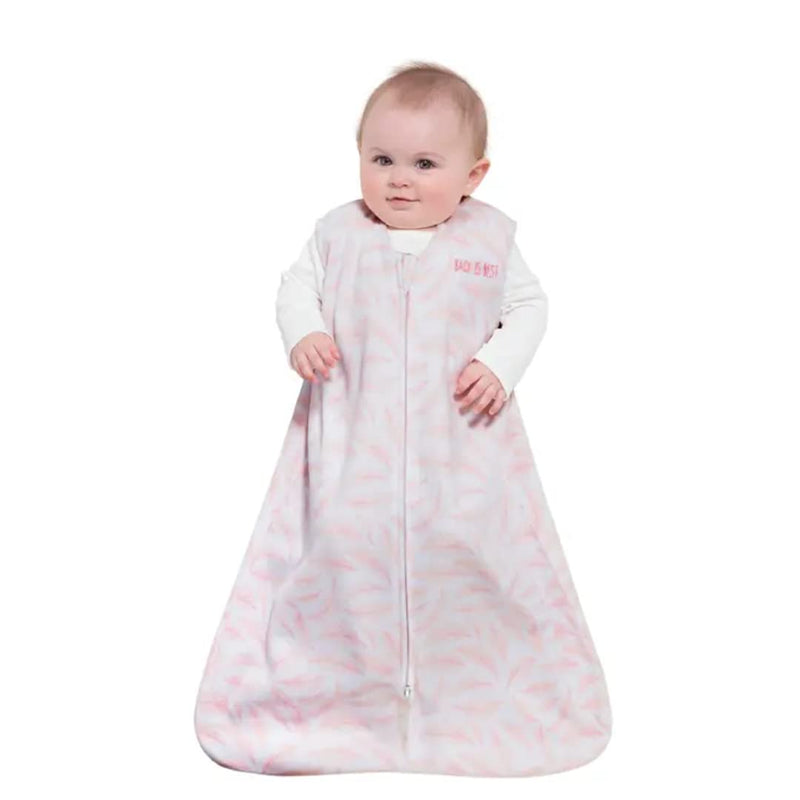 HALO - Micro Fleece Sleepsack Wearable Blanket (1.0 TOG) Mother & Baby Pink Pine Leaves Small