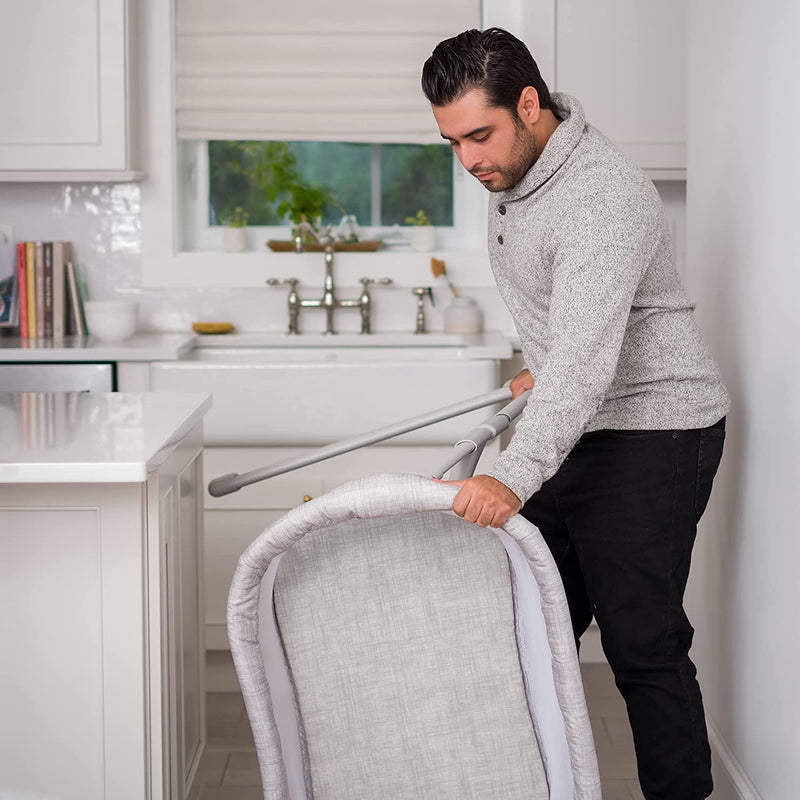 HALO - Portable Bassinest Flex Sleeper | Heather Weave - Neutral Furniture