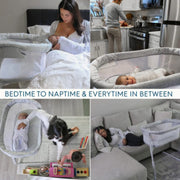 HALO - Portable Bassinest Flex Sleeper | Heather Weave - Neutral Furniture