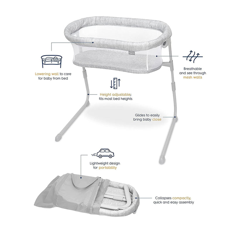 HALO - Portable Bassinest Flex Sleeper | Heather Weave - Neutral Furniture