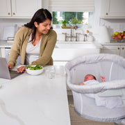 HALO - Portable Bassinest Flex Sleeper | Heather Weave - Neutral Furniture