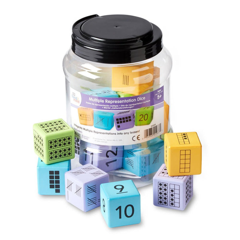 Hand 2 Mind - Colorful Foam Number Representation Dice (Set of 16) Toys & Games