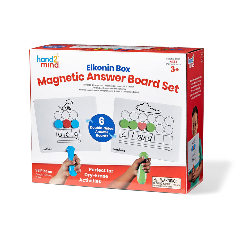 Hand 2 Mind - ELKONIN BOX ANSWER BOARDS (SET OF 6) Toys & Games