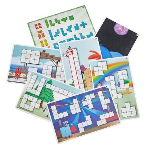 Hand 2 Mind - Numberblocks Wooden Building Blocks Activity Set Games & Toys