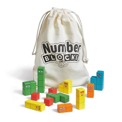 Hand 2 Mind - Numberblocks Wooden Building Blocks Activity Set Games & Toys