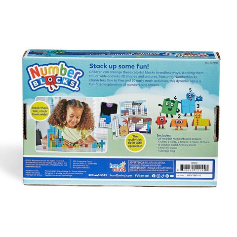 Hand 2 Mind - Numberblocks Wooden Building Blocks Activity Set Games & Toys