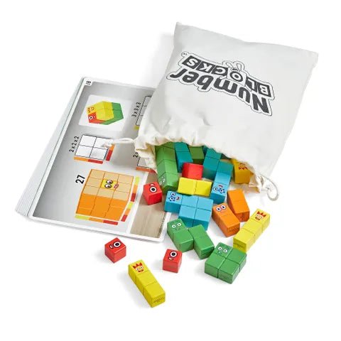 Hand 2 Mind - Numberblocks Wooden Building Blocks Activity Set Games & Toys