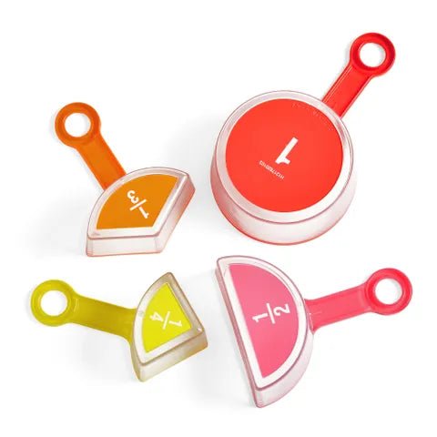 Hand 2 Mind - Rainbow Fraction Measuring Cups (Set of 4) Toys & Games