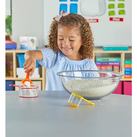 Hand 2 Mind - Rainbow Fraction Measuring Cups (Set of 4) Toys & Games
