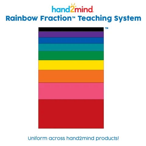 Hand 2 Mind - Rainbow Fraction Measuring Cups (Set of 4) Toys & Games