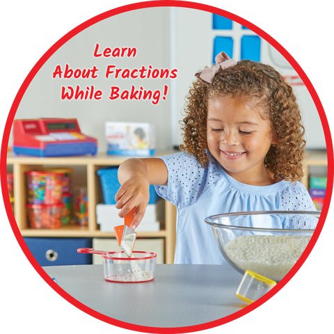 Hand 2 Mind - Rainbow Fraction Measuring Cups (Set of 4) Toys & Games