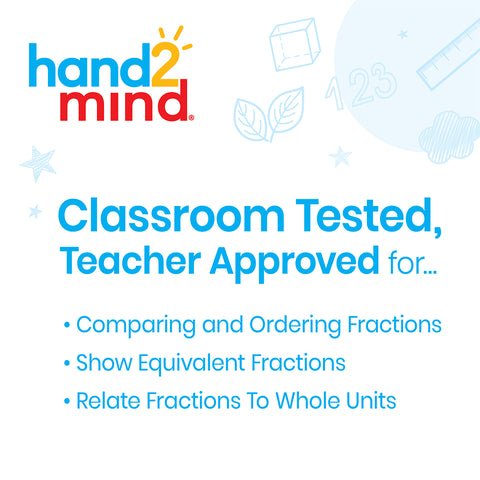 Hand 2 Mind - Rainbow Fraction Measuring Cups (Set of 4) Toys & Games