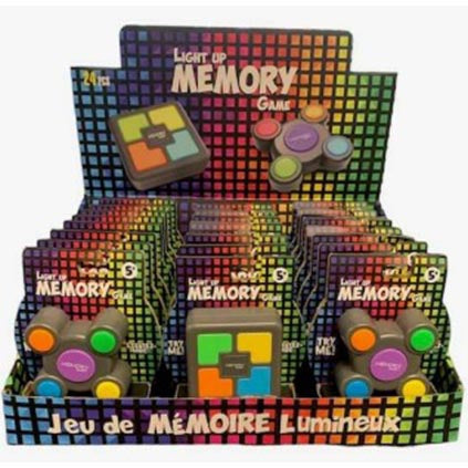Assorted Handee light-up memory games in display; one game supplied per order