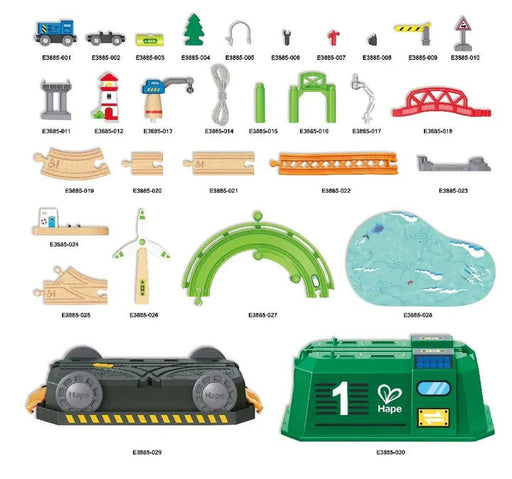 Hape - ECO ENERGY TRAIN BUCKET SET Toys & Games
