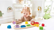 Hape - FF - COLOUR & SHAPE SORTING PUZZLE Games & Toys