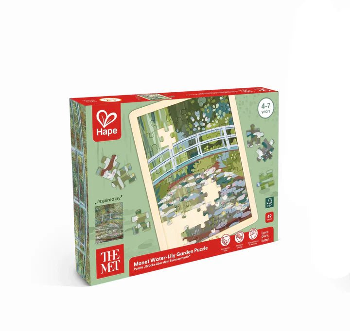 Hape - MET MONET WATER - LILY GARDEN PUZZLE Toys & Games