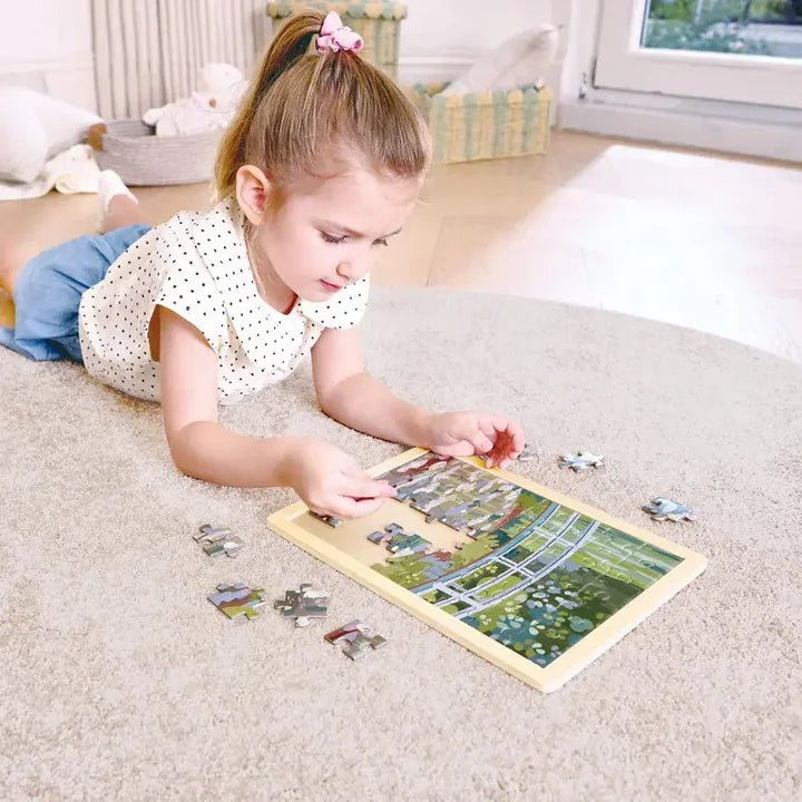 Hape - MET MONET WATER - LILY GARDEN PUZZLE Toys & Games