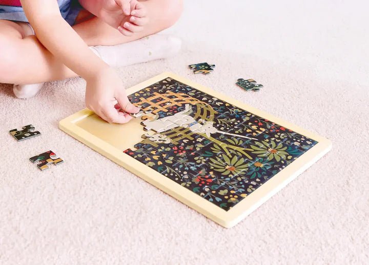 Hape - MET UNICORN IN A GARDEN PUZZLE Toys & Games