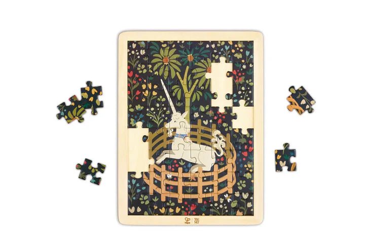 Hape - MET UNICORN IN A GARDEN PUZZLE Toys & Games