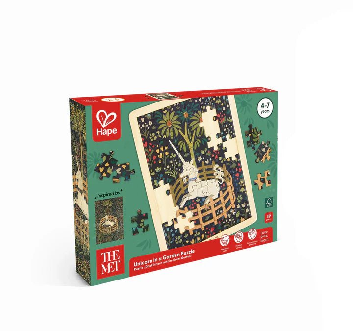 Hape - MET UNICORN IN A GARDEN PUZZLE Toys & Games