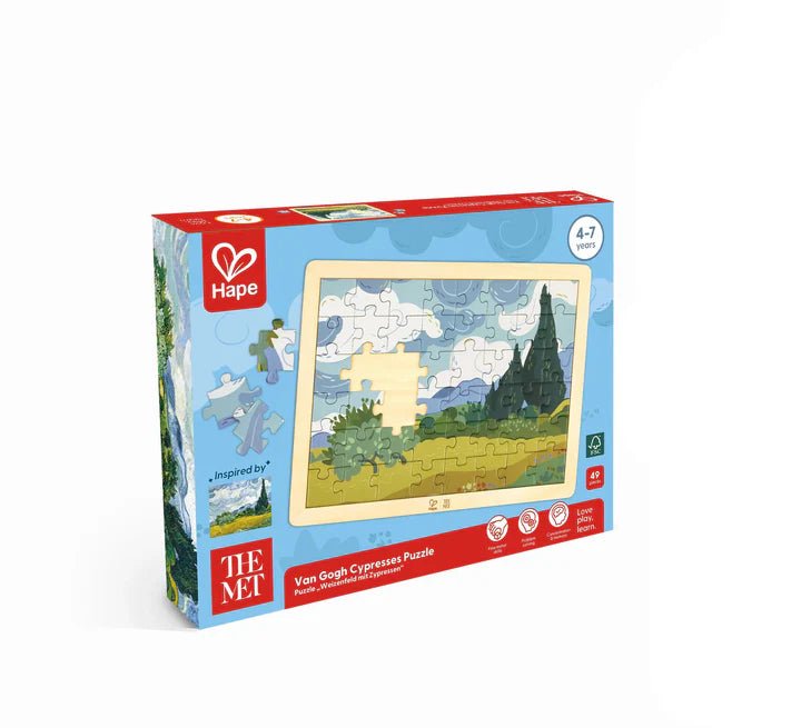 Hape - MET VAN GOGH CYPRESSES PUZZLE Toys & Games