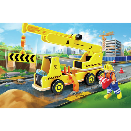 Hape - MOBILE CRANE & CONSTRUCTION SET Toys & Games