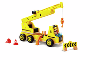 Hape - MOBILE CRANE & CONSTRUCTION SET Toys & Games