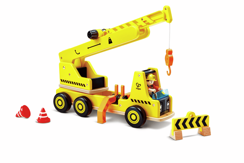 Hape - MOBILE CRANE & CONSTRUCTION SET Toys & Games