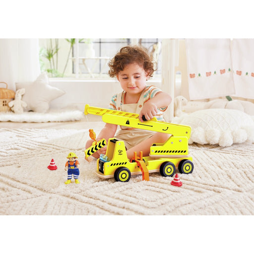 Hape - MOBILE CRANE & CONSTRUCTION SET Toys & Games