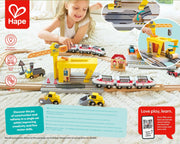 Hape - RAILWAY CRANE CONSTRUCTION Games & Toys