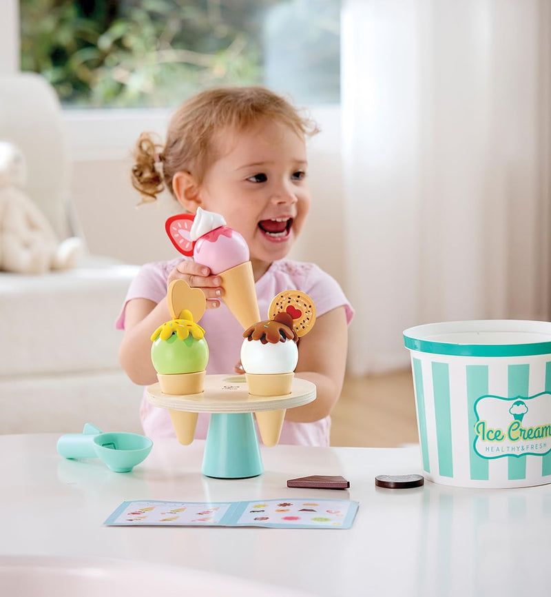 Hape - SCOOP & SERVE ICE CREAM SET Games & Toys