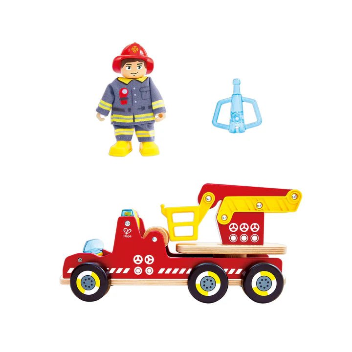 Hape - SIREN & LIGHTS FIRE TRUCK Toys & Games