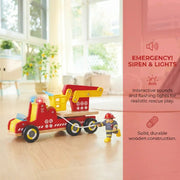 Hape - SIREN & LIGHTS FIRE TRUCK Toys & Games