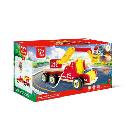 Hape - SIREN & LIGHTS FIRE TRUCK Toys & Games