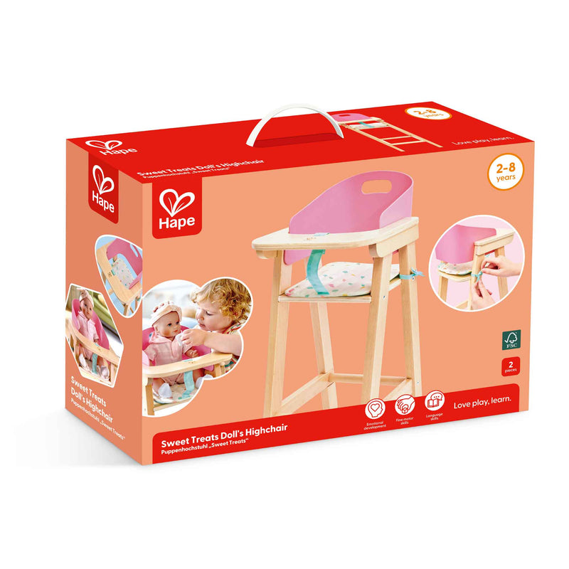 Hape - SWEET TREATS DOLL''S HIGHCHAIR Toys & Games