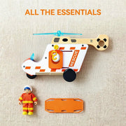 Hape - TO THE RESCUE HELICOPTER SET Toys & Games