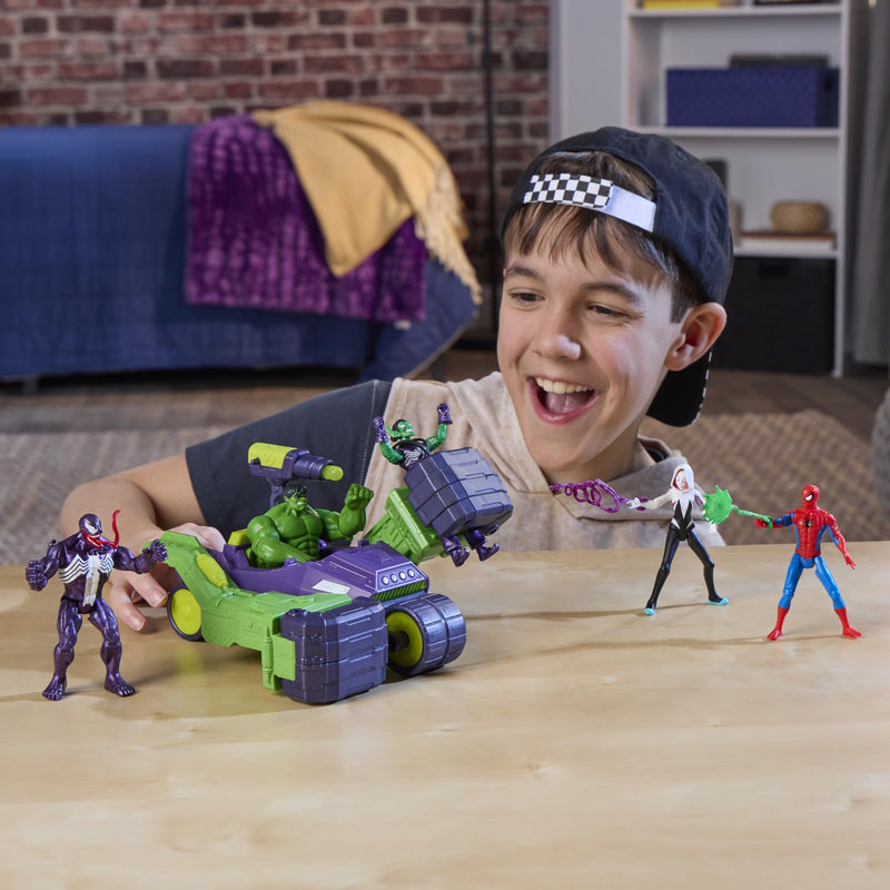 Hasbro - MARVEL - AVENGERS - 4" HULK BLAST N SMASH TRUCK Toys & Games